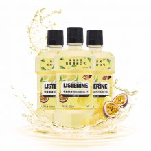 李施德林（Listerine）漱口水 柚恋百香果味清新口气深层清洁女500ml*3