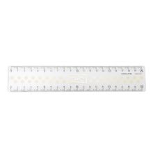 国誉(KOKUYO)淡彩曲奇亚克力透明直尺20cm 210*40*2.5mm颜色随机1个装 WSG-CLC20