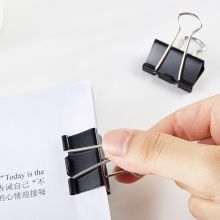 宝克  大中小号黑色金属燕尾夹票据夹子 黑色 32mm 筒/24pcs BC1332