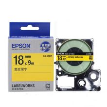 爱普生（EPSON）LK-5YBP 标签机色带 18mm 黄底黑字 (LW-K400L/LW-600P/LW-700/LW-1000P/LW-Z700/LW-Z900)