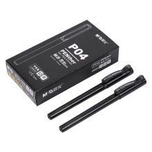 晨光(M&G)文具0.5mm黑色中性笔 黑豹系列P04子弹头签字笔 12支/盒AGP69602