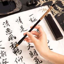 得力(deli)中号狼毫毛笔 书法 国画大中小楷成人初学者笔 75501