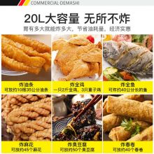 德玛仕（DEMASHI）电炸炉商用 油炸锅 炸串炸油条机 DMS-DZL201V