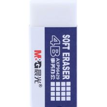 晨光(M&G)文具白色4B办公橡皮 学生考试橡皮擦 单个装AXP96429