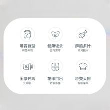 美的 Midea星空舱空气炸锅 无油大容量家用智能电炸锅煎炸锅3L MF-KZ30P206