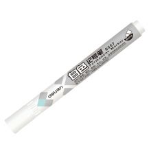 得力(deli)白色油性记号笔 快干不易褪色 S557