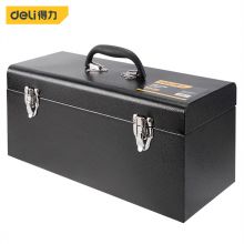 得力(deli) DL-TX017 手提式加厚型金属工具箱 家用多功能五金工具收纳盒车载维修工具盒17英寸