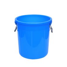 卡质 蓝色大号加厚塑料水桶带盖100L