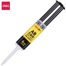 得力(deli)4ml针管型AB胶 自动混合强力型胶 53573
