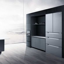 美的（Midea）406升 冰川银 多门家用冰箱 BCD-406WGPZM