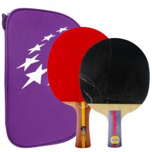 红双喜DHS 二星级乒乓球拍横直拍套装T2