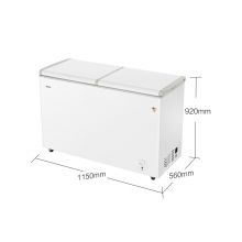 海尔（Haier）215升蝶形门双箱双温区冰柜 家用商用二合一 FCD-215SEA