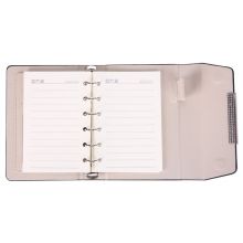 晨光(M&G)文具A5/80页黑色PU磁扣本活页皮面本 普惠型日记本 单本装APY8I24