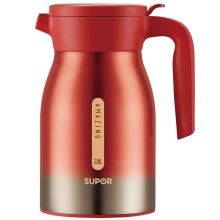 苏泊尔supor 保温壶 304不锈钢保温瓶 KC20BW1 旖旎红 2.0L