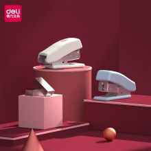 得力(deli)12#迷你学生订书机套装(订书器+订书钉) 颜色随机 0353