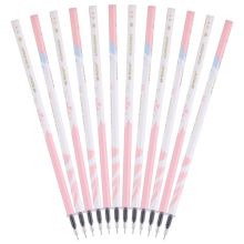 晨光(M&G) 黑色0.5mm速干中性笔芯 全针管学生签字笔替芯 樱花季限定系列水笔芯 12支/盒4370