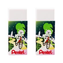 派通（Pentel）学生考试专用橡皮擦卡通纪念版橡皮制图用橡皮ZEH-05PTP 2块装