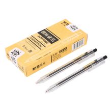 晨光(M&G)文具0.5mm黑色中性笔 经典按动子弹头签字笔 优品系列 12支/盒AGP87902
