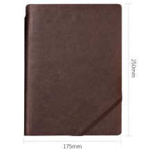 得力(deli)16K120张大号厚商务笔记本子文具  棕色22260
