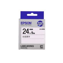 爱普生（EPSON）LK-6WBN 标签机色带 24mm 白底黑字 (适用LW-600P/LW-700/LW-1000P/LW-Z700/LW-Z900机型)
