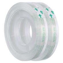 晨光(M&G)文具透明小胶带 学生易撕手工胶布 8mm*30y(27.42米/卷) 2卷装AJDN7662