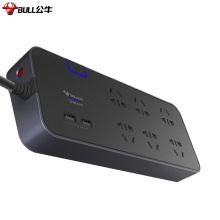 公牛(BULL) GN-H306U 3米全长 排插(黑色)