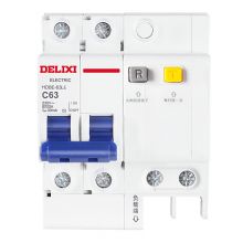 德力西(DELIXI)空气开关 HDBE63LE2C63 家用空开带漏保小型漏电保护断路器 2P63A