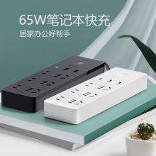 公牛（BULL）65WPD快充插排Type-c口+USB接口+6插孔 1.8米黑色 GNV-UU1656