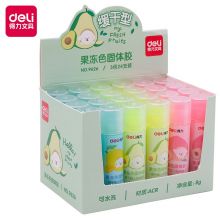 得力(deli)8g果冻色ACR固体胶水 清新可爱彩色胶棒 3色/24支 9626