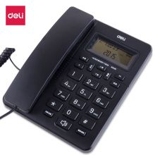 得力（deli)电话机座机 固定电话 免提座机 大字按键 33490黑 HCD6238（28）P/TSD15