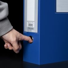 广博(GuangBo)100mm加宽A4党建档案盒/文件盒/资料盒 A6751