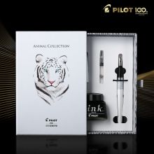 百乐88G钢笔MR2白色虎纹 套装F尖