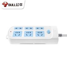 公牛 BULL 拖线板插座 GN-609 总控6位 5米 