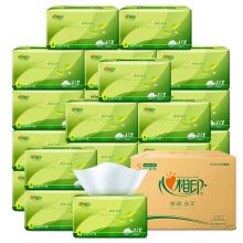 心相印抽纸 茶语丝享系列3层150抽面巾纸 DT15150
