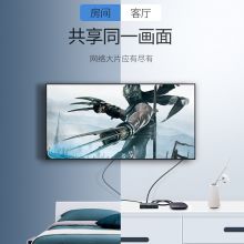 绿联 HDMI分配器一进二出 1进2出4K数字高清视频分屏器  黑色 40201