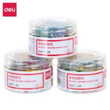 得力(deli)29mm彩色回形针/曲别针 160枚/桶 3桶装  33096