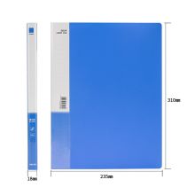 得力(deli)10只A4金属单强力夹+插页袋硬文件夹 27018