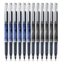 得力(deli)学生大容量中性笔 全针管签字笔 0.5mm 12支/盒A536