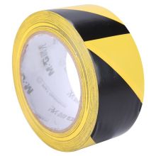 晨光(M&G)文具48mm*30y警示胶带 黑黄斑马线警戒地标贴 单卷装AJD95750