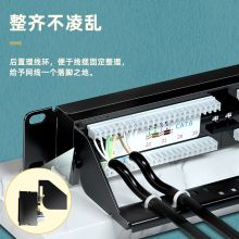 山泽（SAMZHE） 配线架 六类千兆网线理线器镀金版网络配线架 24口 WAN-16