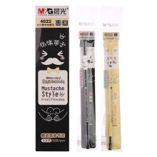 晨光(M&G)文具0.5mm黑色全针管中性笔芯 玩味胡子系列简约水笔芯 20支/盒4022