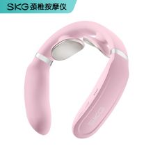 SKG 颈椎按摩器 智能办公室护颈仪热敷U型枕  娜扎同款K6 定制IP款(NaZha-少女粉)