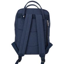 得力(deli)学生两用双肩包收纳包 牛仔蓝69451