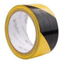 晨光(M&G)文具警示胶带 黑黄斑马线警戒地标贴 48mm*20y 单卷装AJD95749