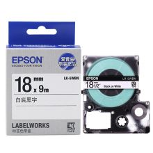 爱普生（EPSON）LK-5WBN 标签机色带 18mm 白底黑字 (LW-K400L/LW-600P/LW-700/LW-1000P/LW-Z700/LW-Z900)