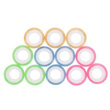 晨光(M&G)文具彩色透明胶带 学生易撕小胶带 手工胶布8mm*20y(18.28米/卷) 12卷装AJD97397