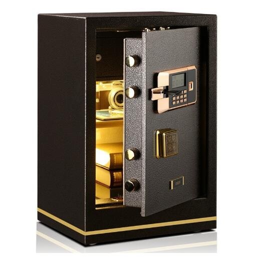 全能保险柜AI53BOW电子密码防盗办公家用保险箱全钢入墙保管箱棕